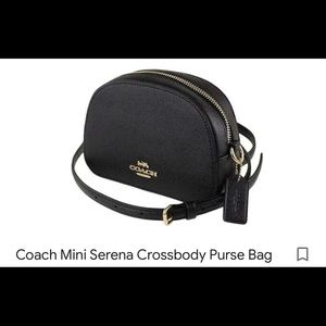 Coach mini Serena all black crossbody